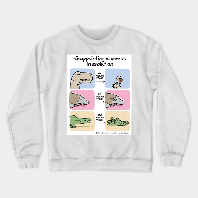 disappointing moments in evolution Crewneck Sweatshirt by WrongHands